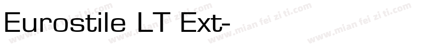 Eurostile LT Ext字体转换